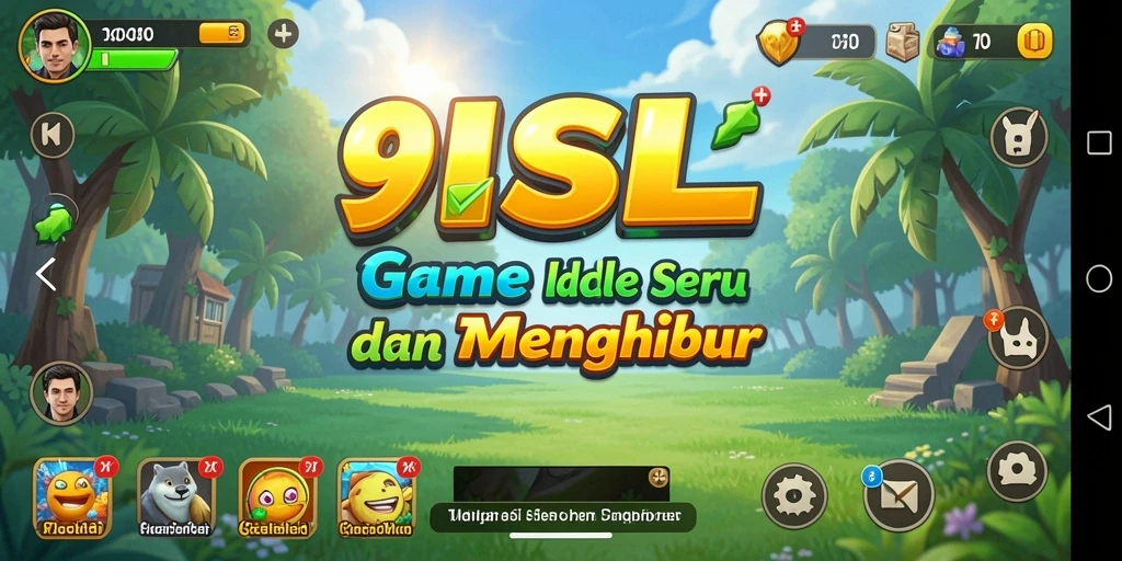 Screenshot gameplay 9SL yang menunjukkan karakter sedang beraksi dalam game Idle.