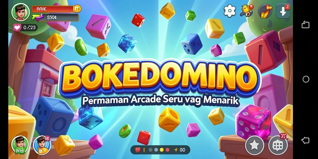 Tampilan gameplay menarik dari BOKEDOMINO yang penuh aksi.