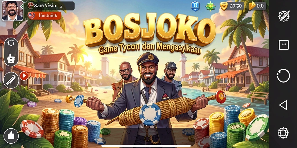 Tampilan gameplay BOSJOKO yang menarik dan realistik.