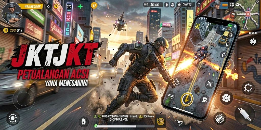 Tampilan gameplay JKTJKT yang seru dan mendebarkan.