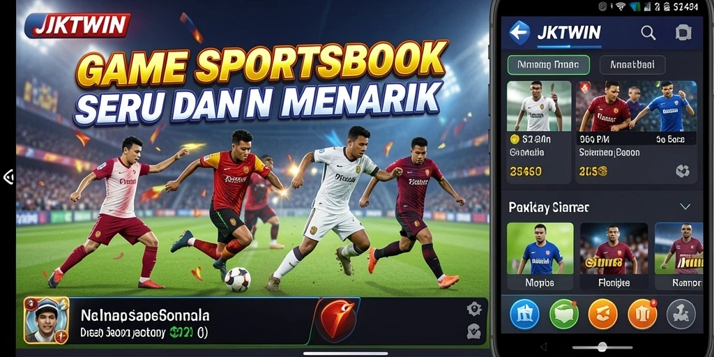 Tampilan menarik dari gameplay JKTWIN menyajikan pengalaman sportsbook yang nyata.