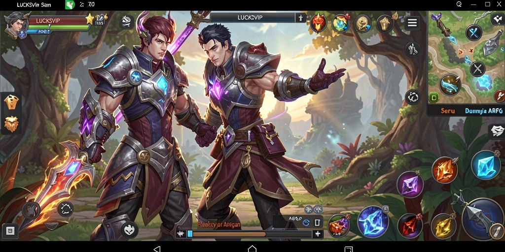 Tampilan gameplay ARPG yang menakjubkan di LUCKSVIP.