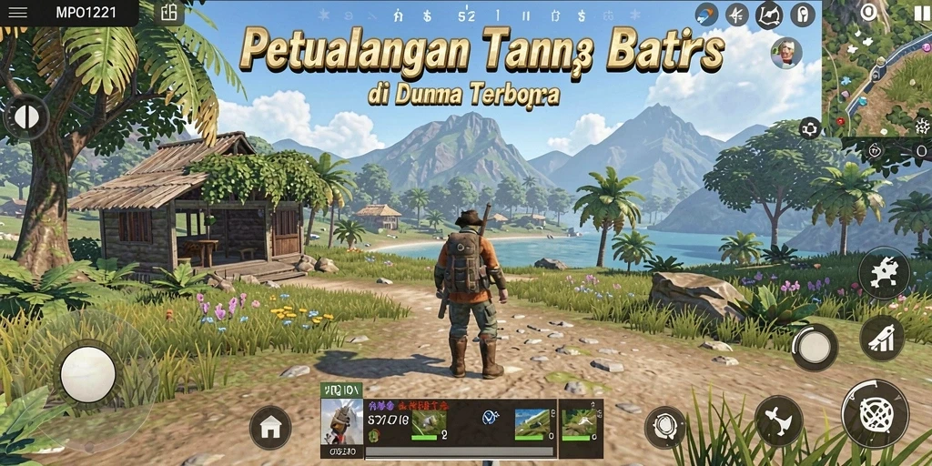Tampilan menarik dari gameplay MPO1221 di dunia terbuka