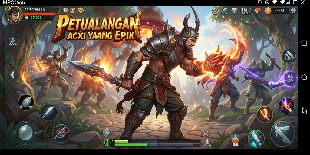 Tampilan gameplay menarik dari MPO666 dengan aksi pertarungan yang mendebarkan.