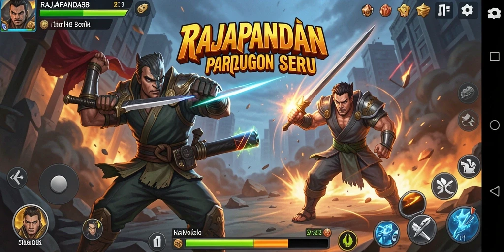 Screenshot RAJAPANDA88 menampilkan aksi pertarungan yang mendebarkan.