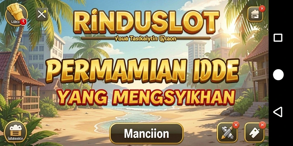 Tampilan gameplay RINDUSLOT yang seru dan interaktif.