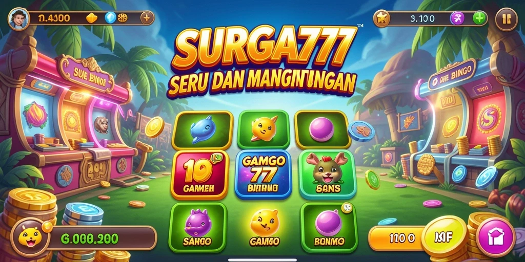 Tampilan gameplay Bingo yang seru dan interaktif di SURGA77.